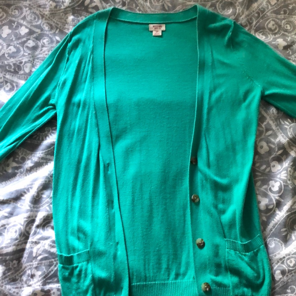 Lightweight mint cardigan
